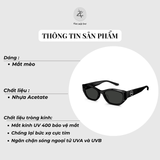 Kính mát Molsion MS3105 dáng mắt mèo nhựa acetate chính hãng fullbox