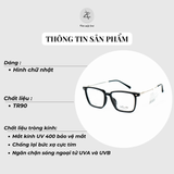 Gọng kính Velocity VL23322 dáng vuông thép không rỉ fullbox chính hãng