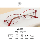  Gọng kính titanium 653 phong cách thời trang cao cấp 