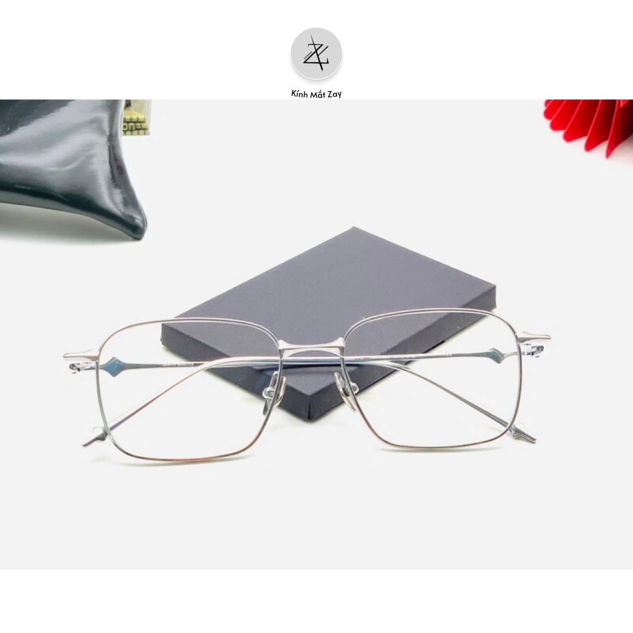  Gọng kính Gentle Monster Aba dáng vuông titanium thời trang cao cấp 