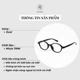 Gọng kính Zay Eyewear TR9072 dáng oval phong cách hàn quốc
