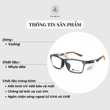 Gọng kính thể thao New Balance Elock NB09339 dáng vuông nhựa dẻo chính hãng fullbox