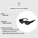  Kính mát Molsion MS3123 dáng mắt mèo nhựa acetate chính hãng fullbox 