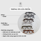  Gọng kính Zay Eyewear K9157 dáng tròn phong cách thời trang cao cấp 