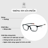 Gọng kính thể thao New Balance Elock NB09329 dáng vuông nhựa dẻo chính hãng fullbox