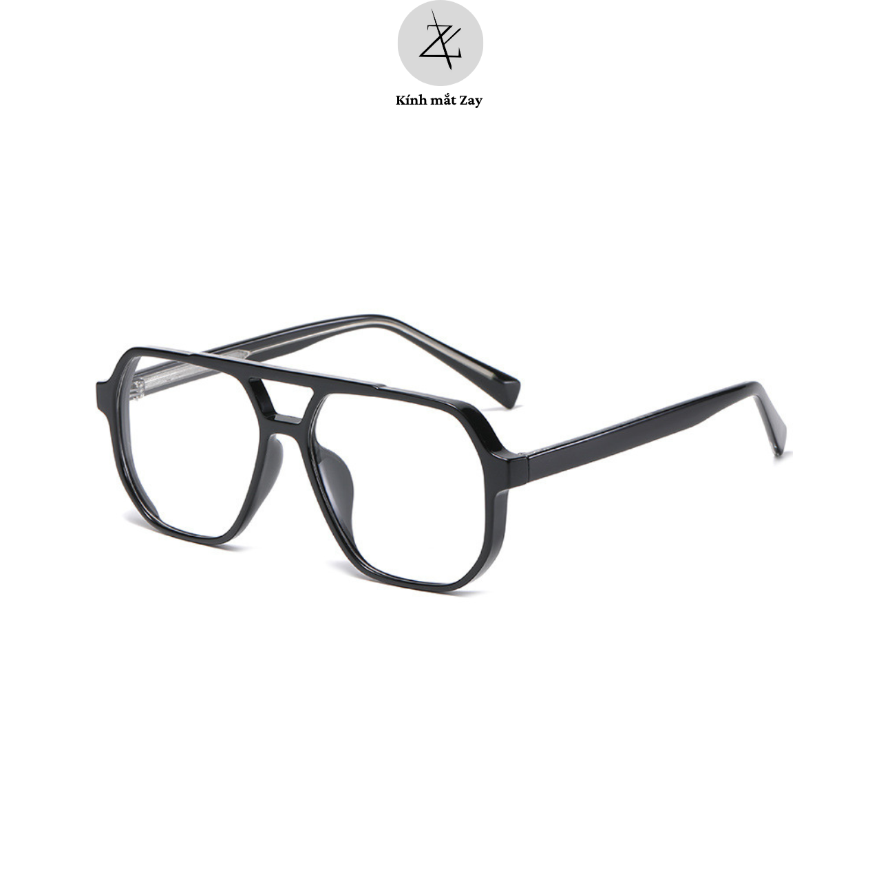  Gọng kính cận loạn nam nữ thời trang Zay eyewear 17174 dáng phi công phong cách thời trang 
