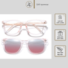  Kính râm cận thời trang Clip on 8193 phân cực 2 Trong 1 nhựa TR90 cao cấp 