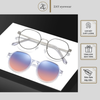  Kính râm cận thời trang Clip on 8310 phân cực 2 Trong 1 nhựa TR90 cao cấp 
