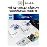  Tròng Kính Đổi màu Essilor Transitions Classic ngăn ánh sáng xanh - Pháp chính hãng 