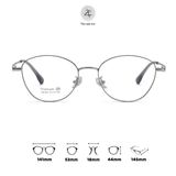 Gọng kính P90309 dáng mắt mèo titanium cao cấp