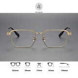 Gọng kính titanium dáng vuông Zay eyewear 70811 phong cách thời trang cao cấp