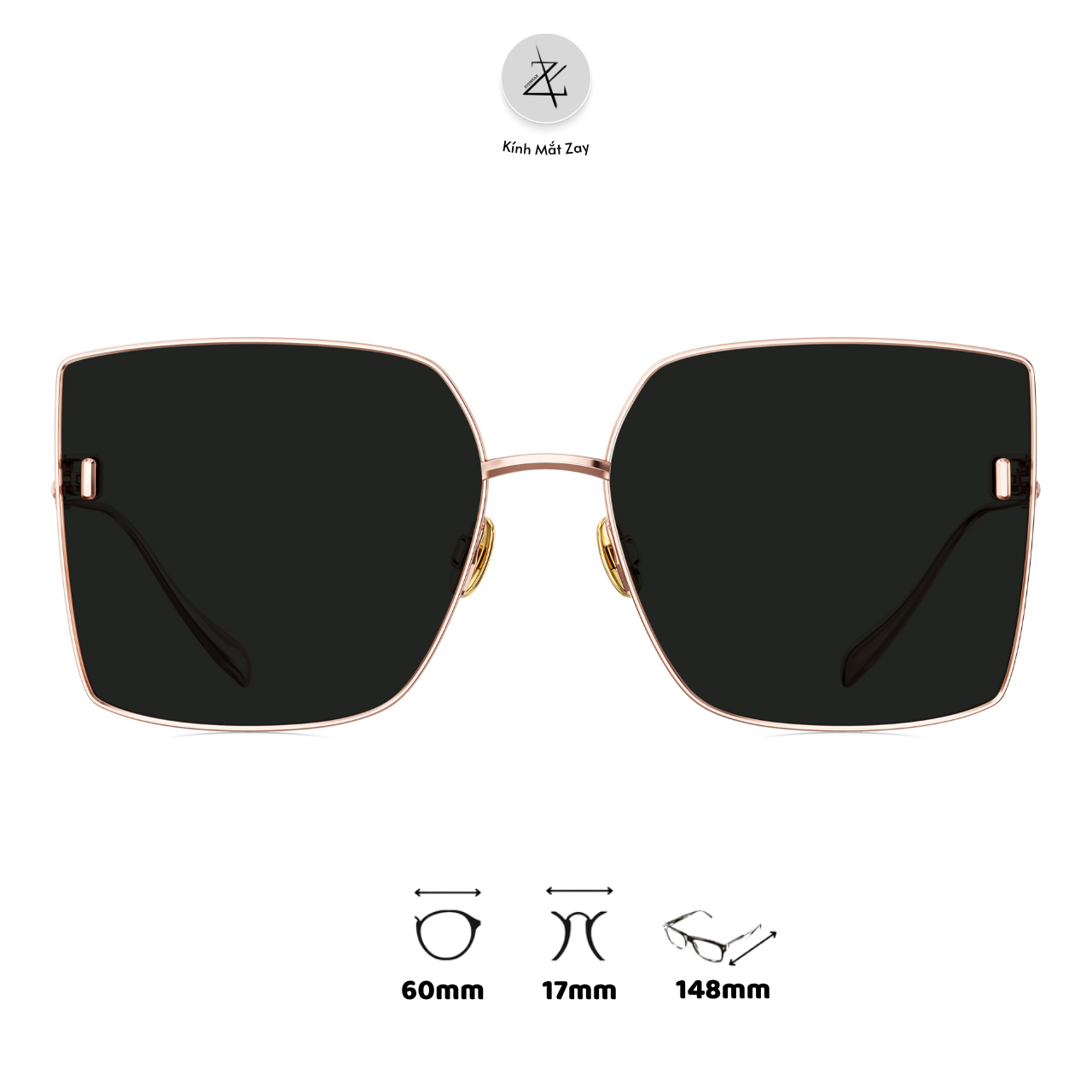  Kính mát phân cực polarized Bolon BL7207 dáng vuông titanium chính hãng fullbox 