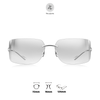  Kính mát khoan không viền Polarized Bolon BX7000 dáng mắt mèo titanium chính hãng fullbox 