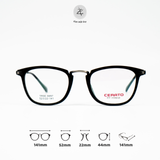 Gọng kính Zay Eyewear 8897 dáng vuông nhựa TR90 dẻo & kim loại phong cách Hàn Quốc