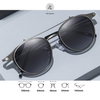  Kính râm cận thời trang Clip on 7020 phân cực 2 Trong 1 nhựa Titanium cao cấp 