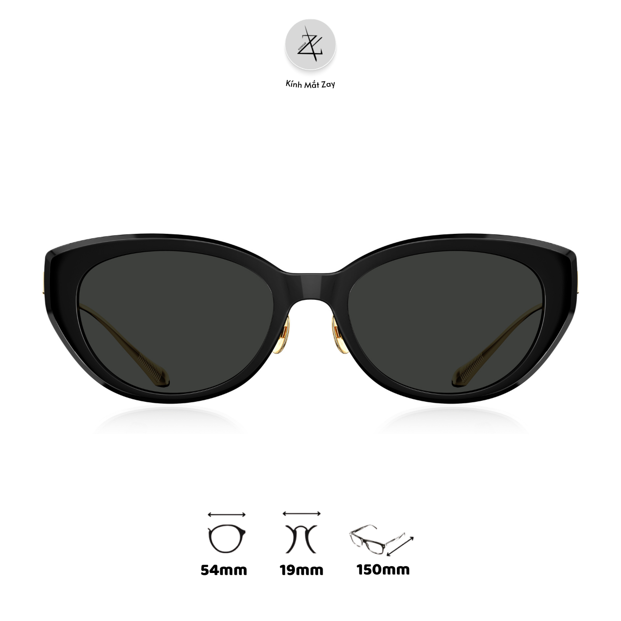  Kính mát Bolon BL5097 dáng mắt mèo titanium & nhựa acetate chính hãng fullbox 