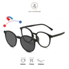  Kính râm cận thời trang Clip on 12192 phân cực 6 Trong 1 nhựa TR90 cao cấp 
