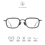  Gọng kính cận loạn nam nữ thời trang Zay eyewear Bradbury dáng vuông phong cách thời trang 
