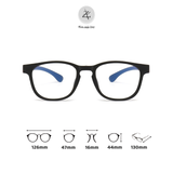  Gọng kính trẻ em Zay eyewear T02 dáng vuông nhựa TR dẻo Hàn Quốc 