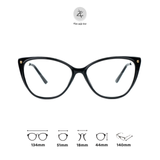 Gọng kính Zay Eyewear TR87008 dáng mắt mèo phong cách hàn quốc 