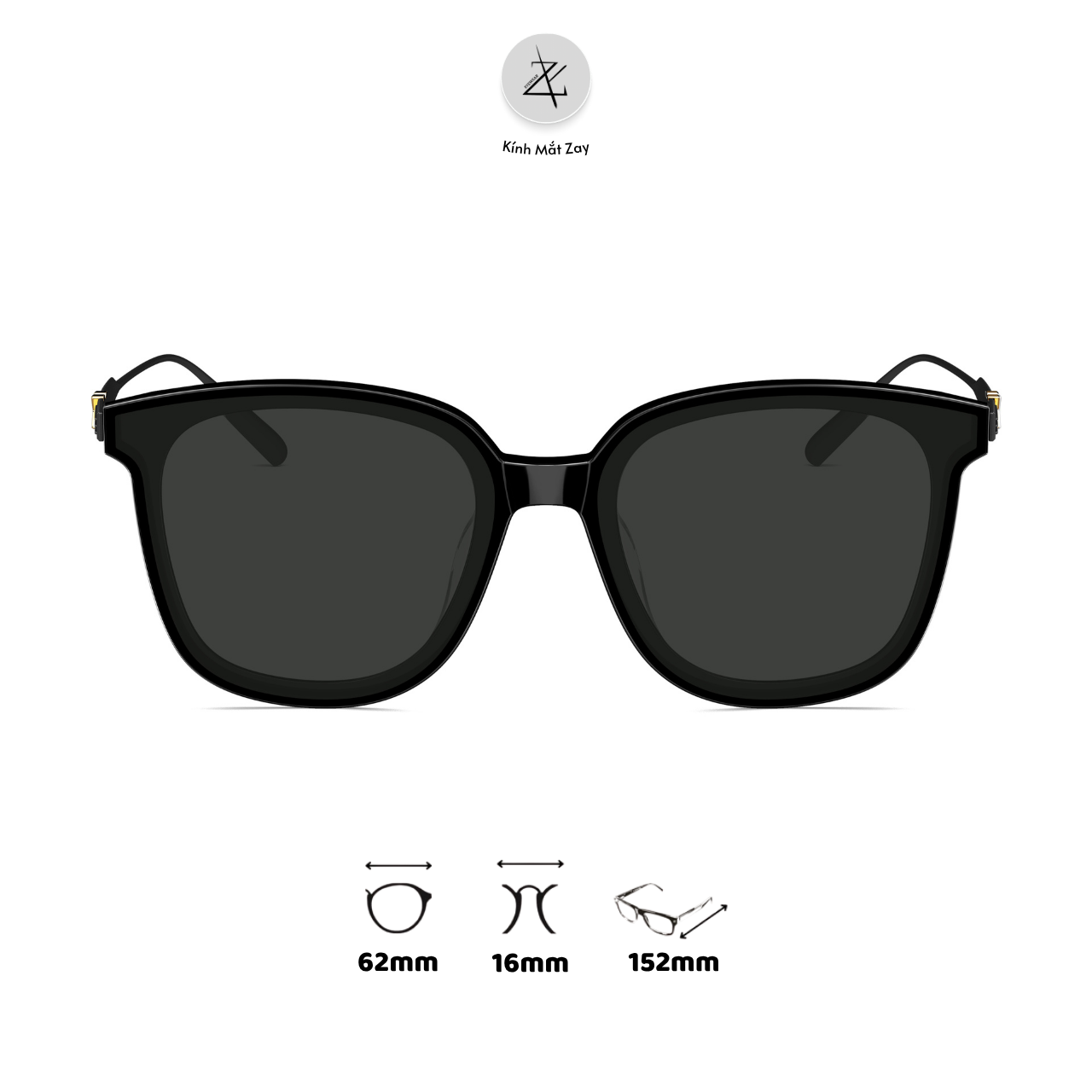 Kính mát phân cực polarized Molsion MS3076 dáng vuông nhựa cetate & titanium chính hãng fullbox 