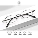 Gọng kính Zay Eyewear M-G2449 dáng oval titanium phong cách thời trang