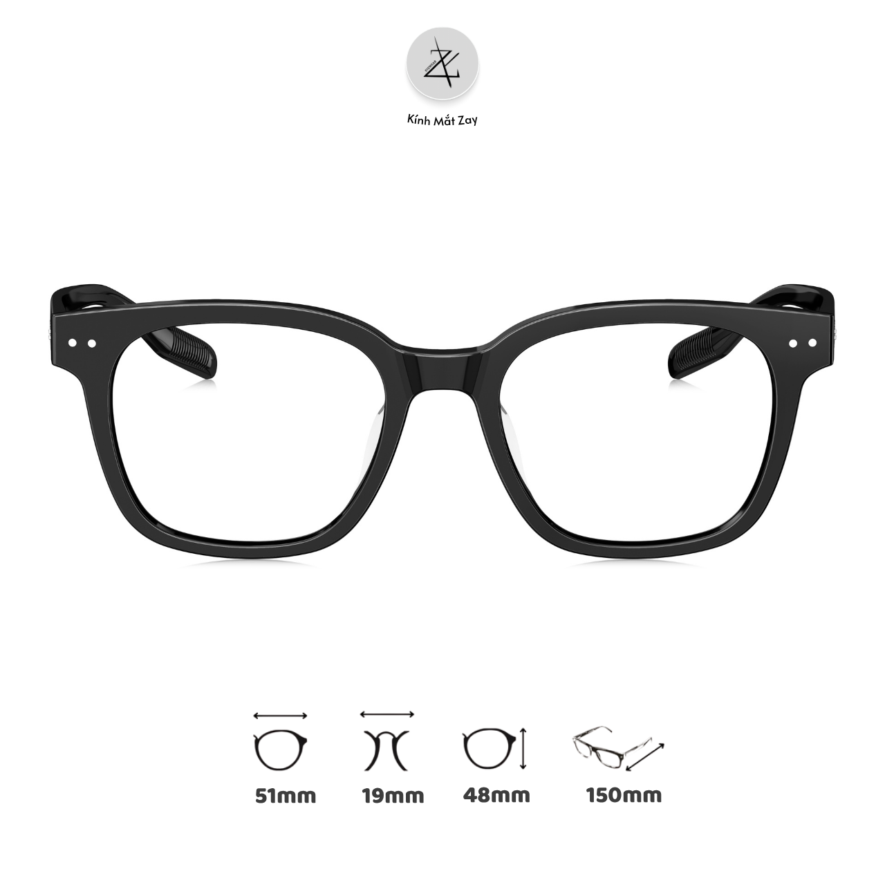  Gọng kính Bolon BJ3198 dáng vuông nhựa acetate chính hãng fullbox 