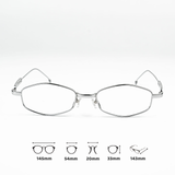  Gọng kính GM MM218 dáng lục giác titanium 