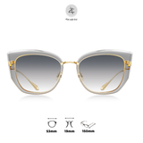 Kính mát Bolon BL6111 dáng mắt mèo titanium & nhựa acetate chính hãng fullbox