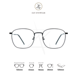 Gọng kính Zay Eyewear D29150 dáng vuông kim loại phong cách hàn quốc 