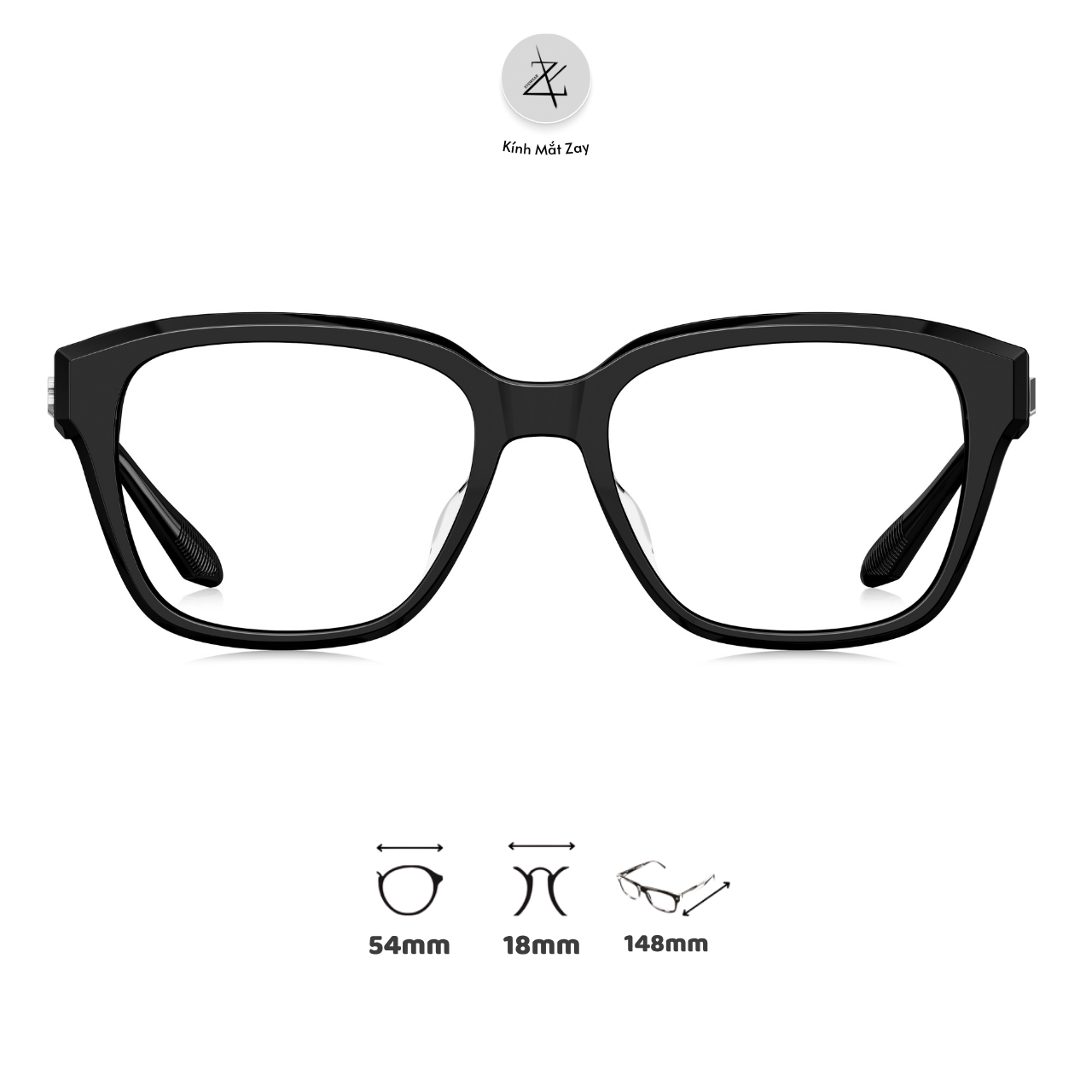  Gọng kính Bolon BJ3206 dáng vuông nhựa acetate chính hãng fullbox 