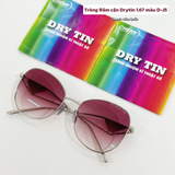 Tròng kính râm cận 24 màu Chemi Drytin U6 siêu mỏng 1.60 1.67 1.74 chống ánh sáng xanh chính hãng