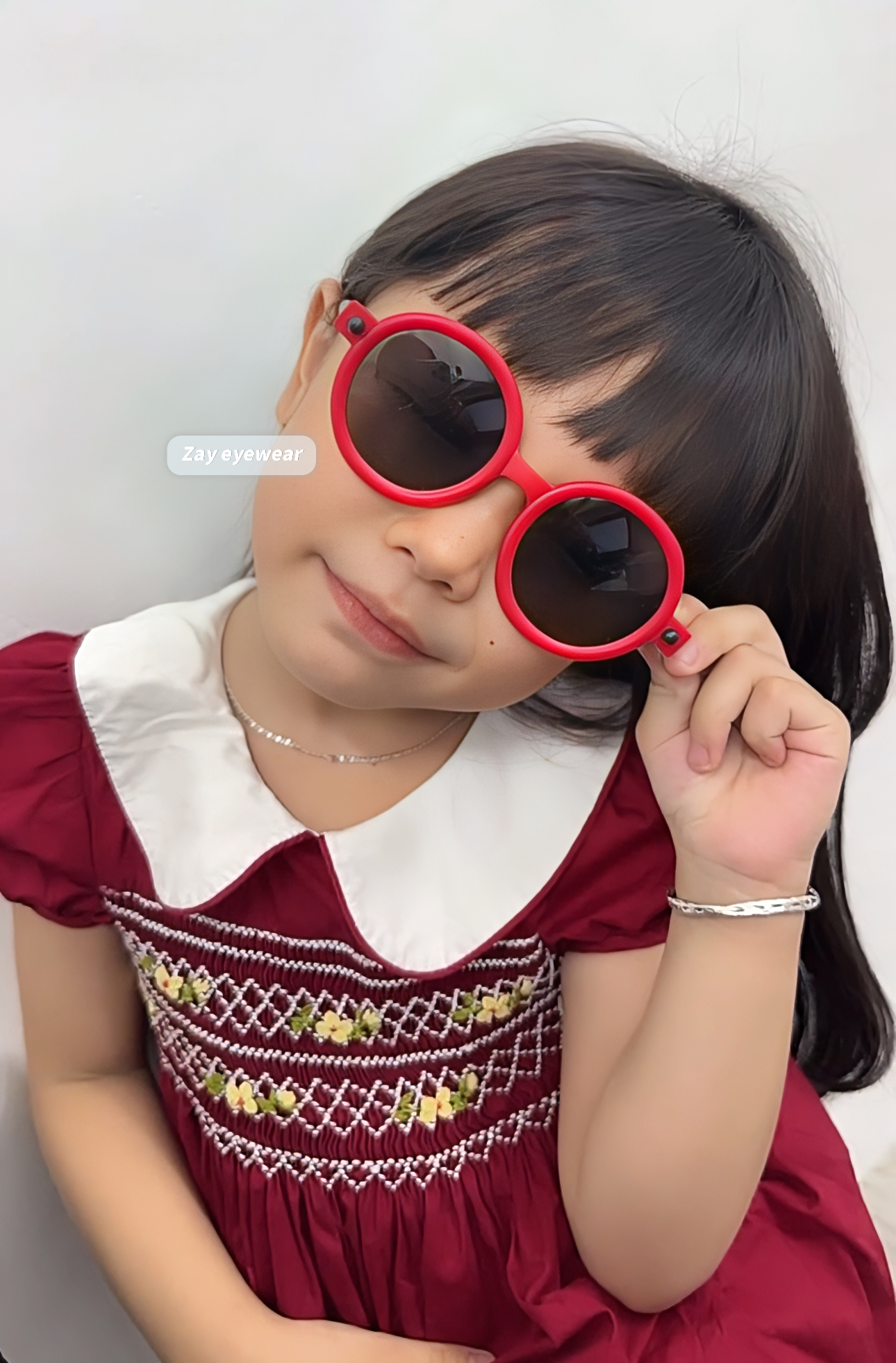  Kính mát trẻ em Zay eyewear SS2 dáng tròn phong cách thời trang 