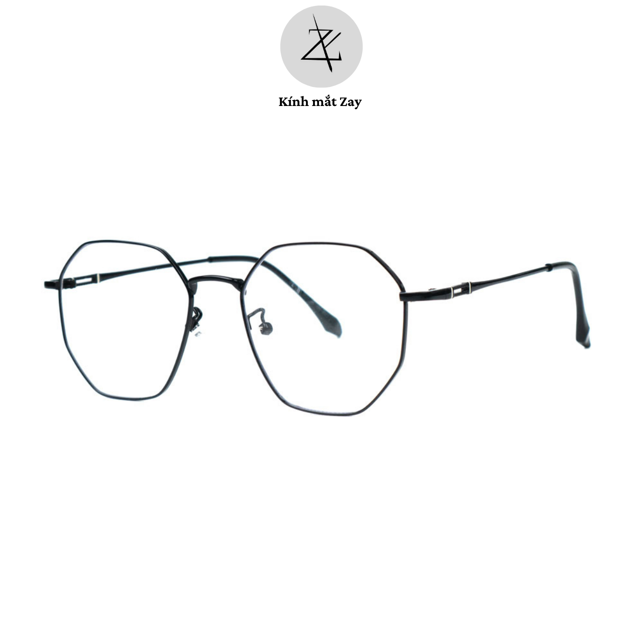  Gọng kính Zay Eyewear D29165 dáng đa giác kim loại phong cách hàn quốc 