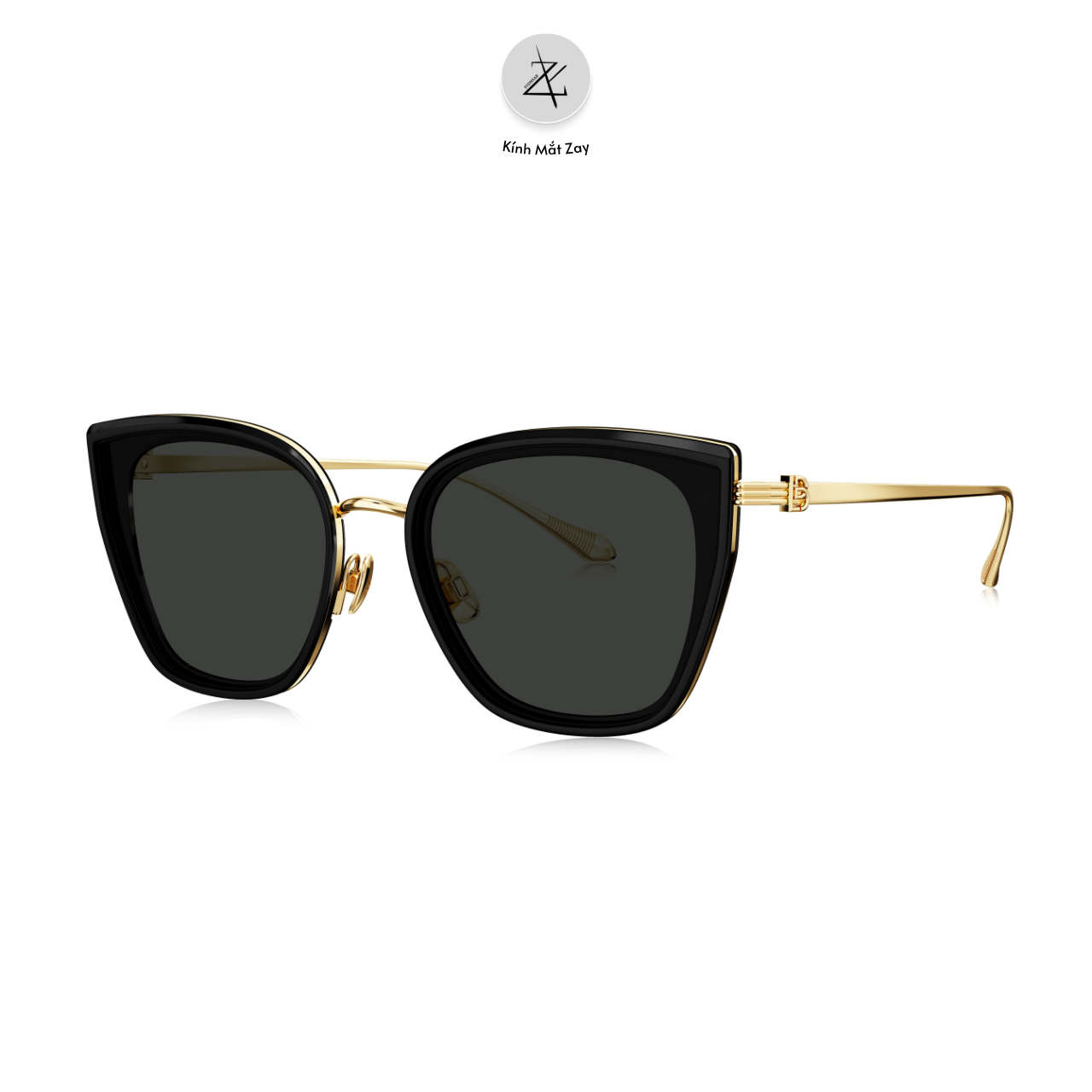  Kính mát Bolon BL6109 dáng mắt mèo titanium & nhựa acetate chính hãng fullbox 