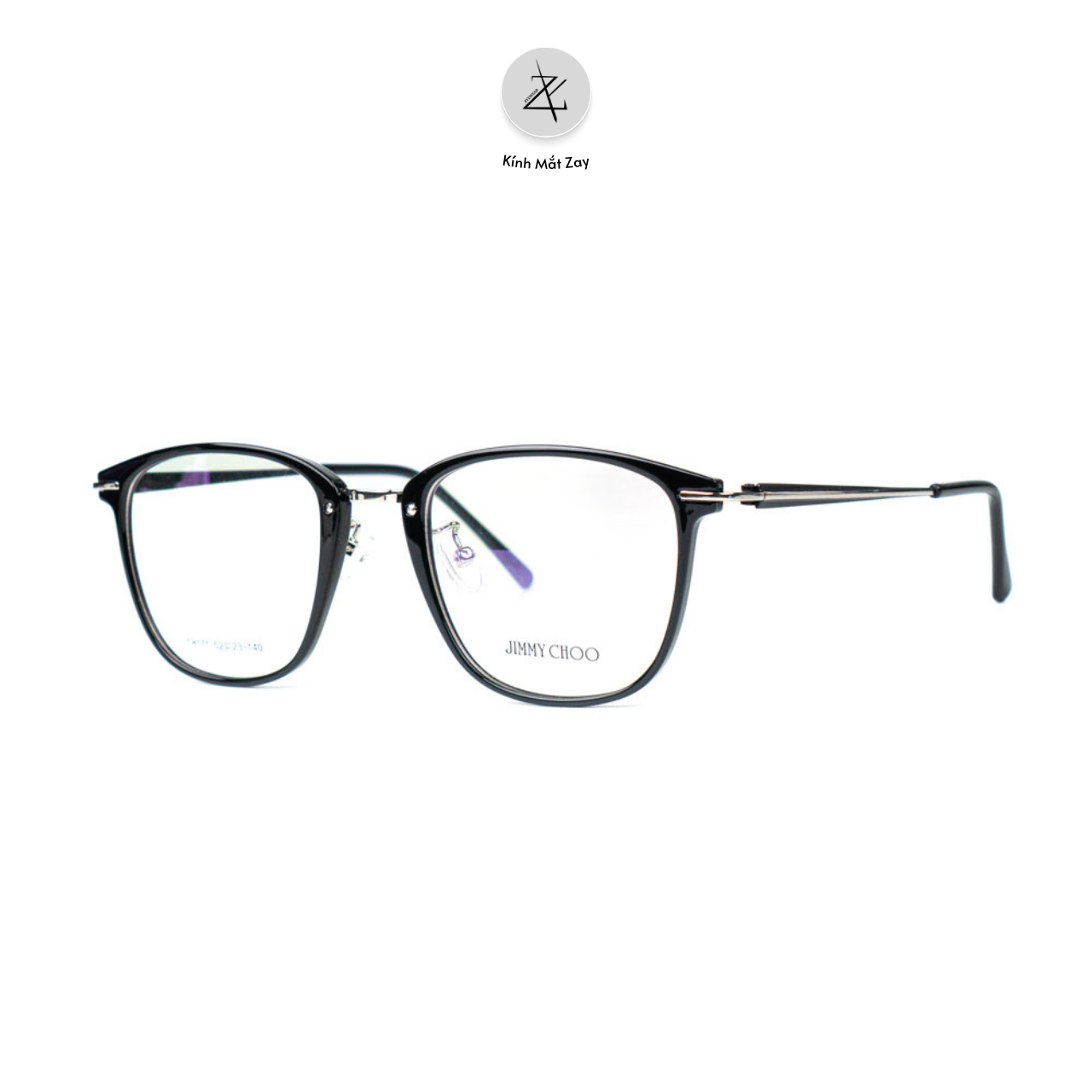 Gọng kính Zay Eyewear T8171 dáng đa giác kim loại phong cách hàn quốc 