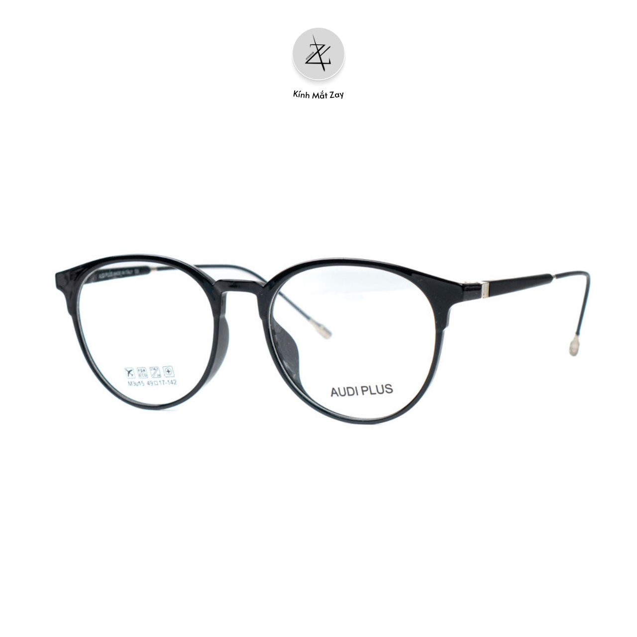  Gọng kính cận loạn dáng tròn Zay Eyewear M3015 phong cách hàn quốc 