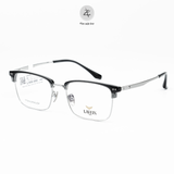 Gọng kính nửa khung Lavein Paris 21002 dáng vuông nhựa TR90 & titanium chính hãng fullbox