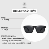  Gọng kính cận loạn dáng vuông thời trang Zay Eyewear TR7556 bền dẻo phong cách hàn quốc 