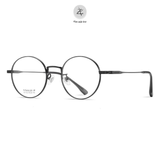 Gọng kính F31102 dáng tròn titanium cao cấp 