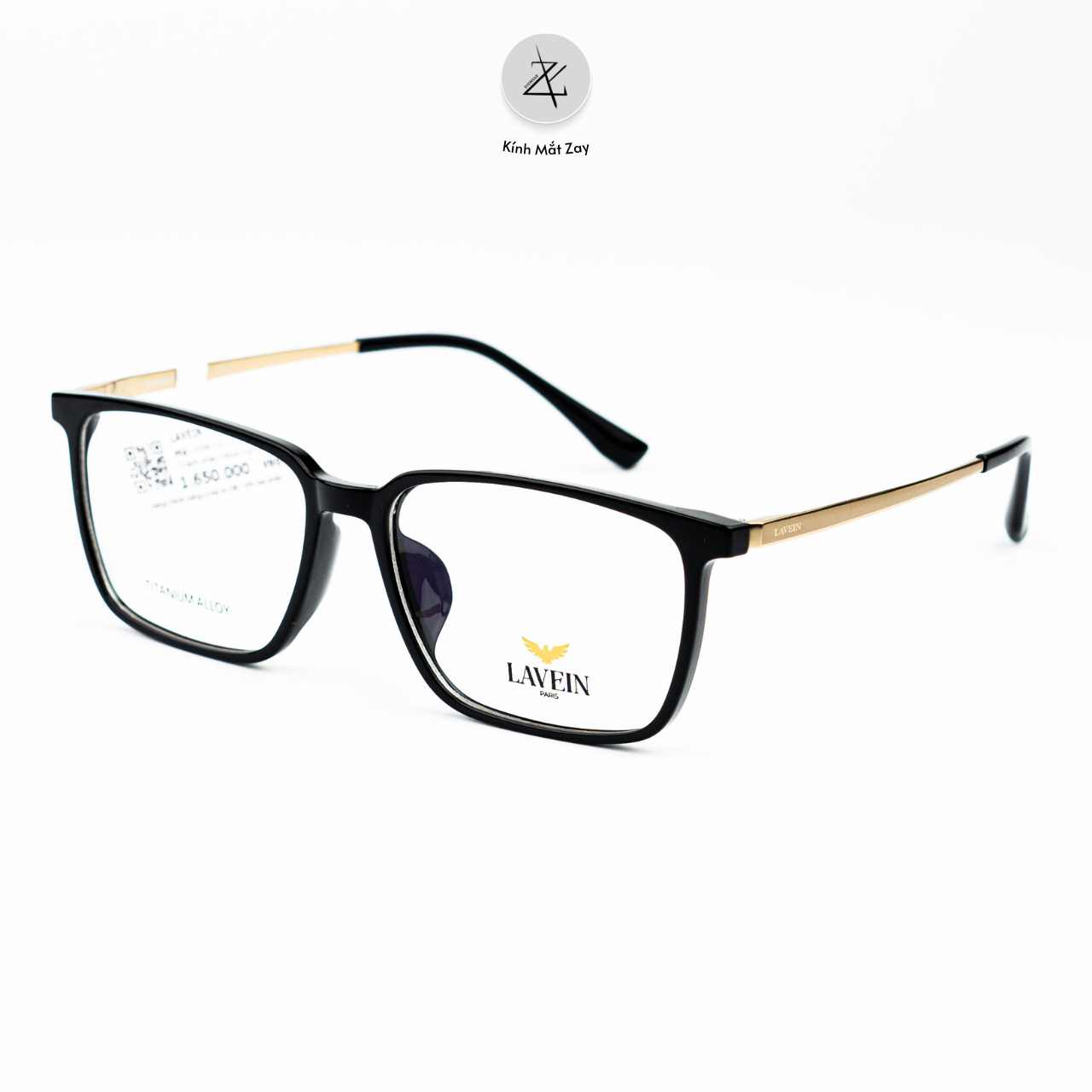  Gọng kính Lavein Paris 1038 dáng vuông nhựa TR90 chính hãng fullbox 