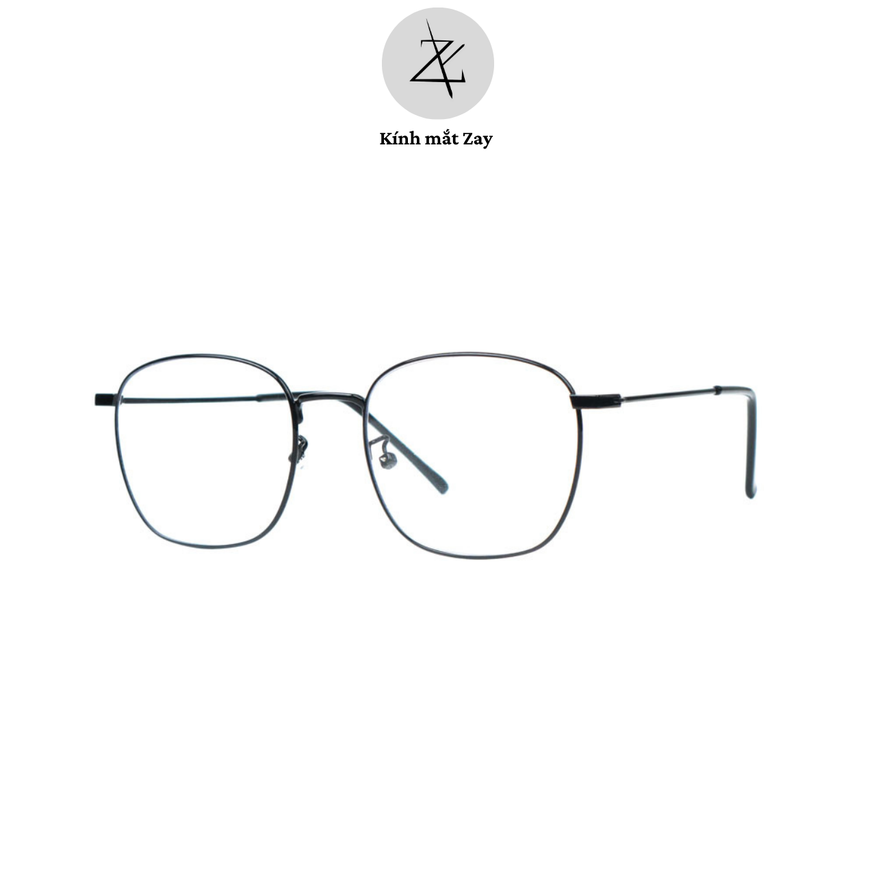  Gọng kính Zay Eyewear D29150 dáng vuông kim loại phong cách hàn quốc 