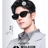 Kính mát Molsion MS3105 dáng mắt mèo nhựa acetate chính hãng fullbox