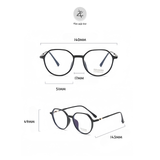  Gọng kính cận loạn thời trang Zay Eyewear TR2081 dáng lục giác phong cách hàn quốc 