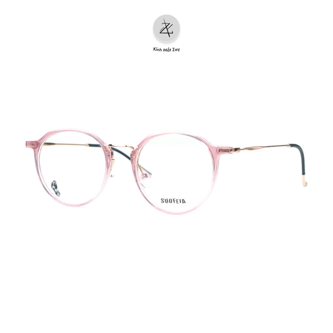  Gọng kính cận loạn dáng tròn Zay Eyewear s10025 phong cách hàn quốc 