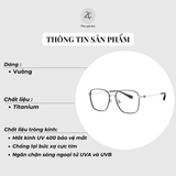 Gọng kính Bolon BA7023 dáng vuông titanium chính hãng fullbox