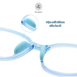 Gọng kính trẻ em Zay eyewear 3121 dáng vuông nhựa TR dẻo Hàn Quốc