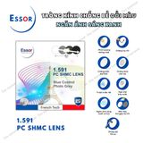 Tròng kính Đổi màu trendy Chống bể tuyệt đối Ngăn ánh sáng xanh Essor PC SHMC LENSES 1.59 chính hãng