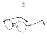 Gọng kính P90309 dáng mắt mèo titanium cao cấp