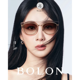 Kính mát Bolon BL6111 dáng mắt mèo titanium & nhựa acetate chính hãng fullbox